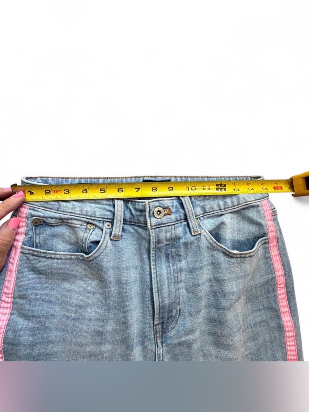 💕 Talbots Modern Ankle Jeans Women’s Sz 6 Girlhoodcore Cottagecore Summer Pink 💕 - Picture 3 of 8